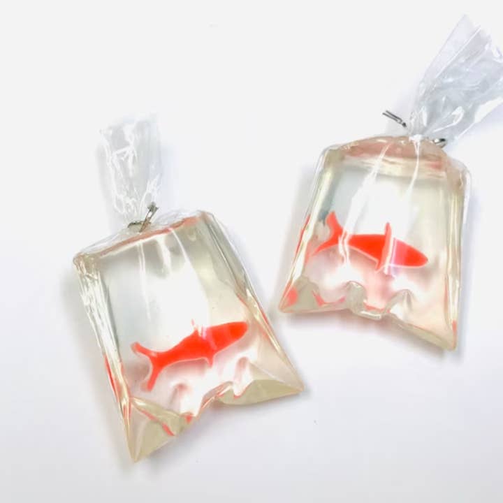 SimpleNGreat - Wholesale Dangle Earrings - Goldfish Bag Earrings