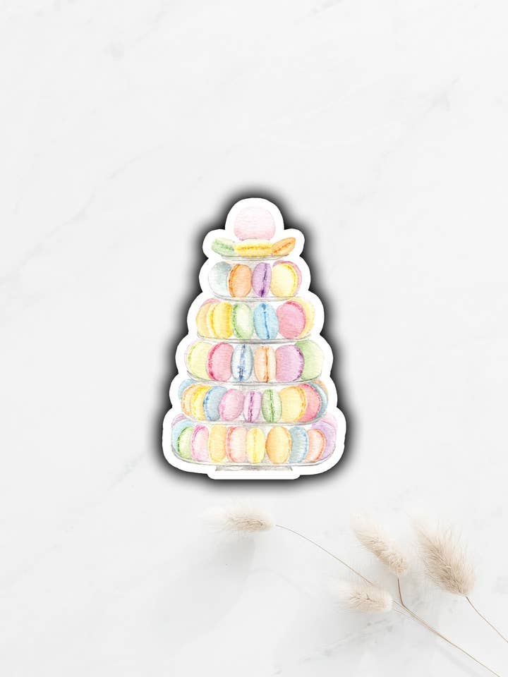Macaron Tower Sticker for wholesale by Tammy Speed Design