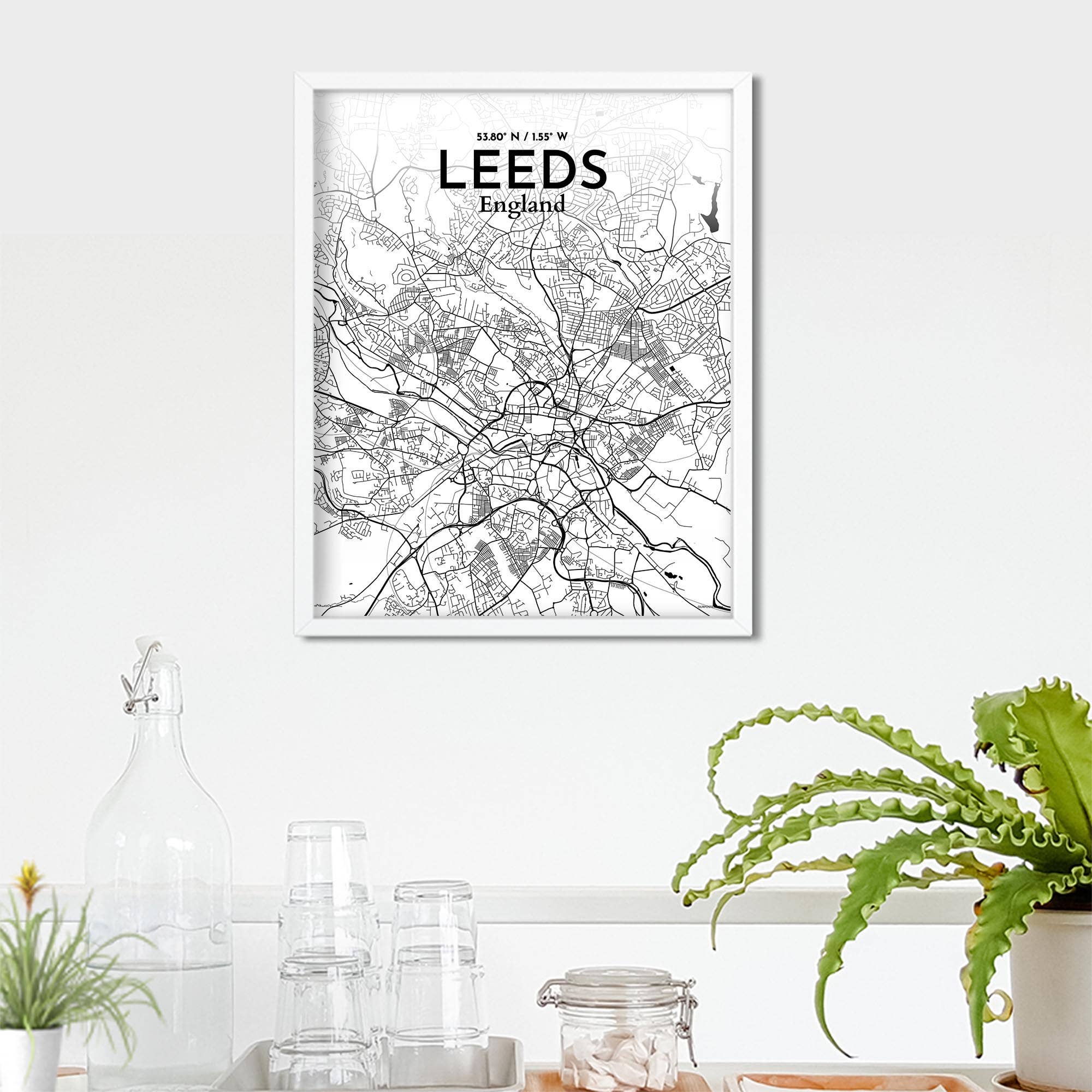 OurPoster.com – wholesale Poster – Leeds karta affisch230