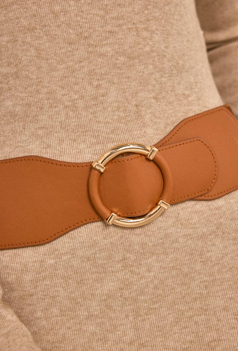 BYREN | ÉLINE L'ATELIER - Wholesale Belt - Women's - Wide faux leather belt CT388