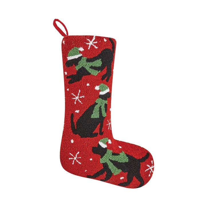 Peking Handicraft - Wholesale Holiday Stocking - Labrador Trio Hook Stocking0