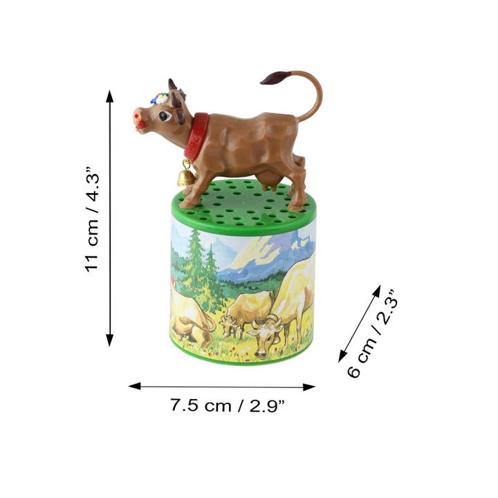 Tribal Trade GmbH - Vendita all'ingrosso Statuette decorative - Animal Sounds, cassa armonica a forma di mucca con attacco Moo can4