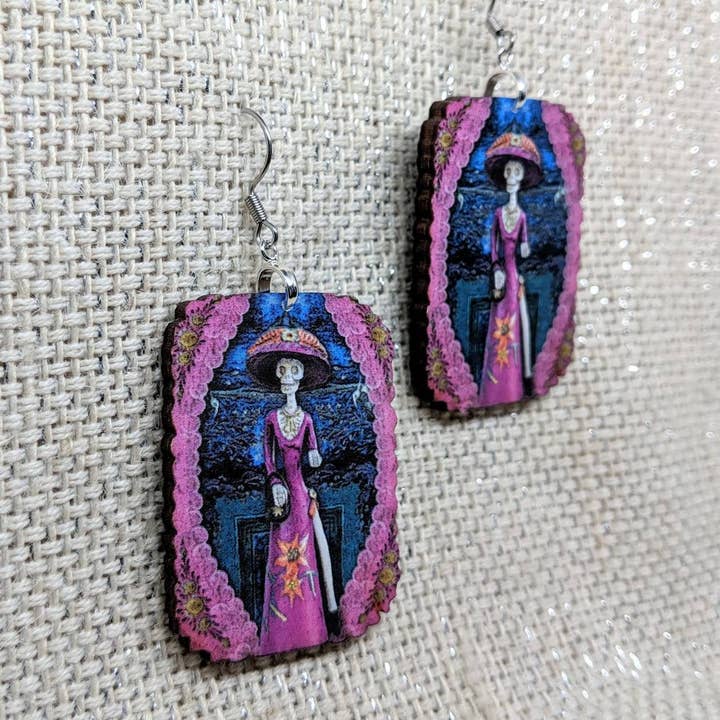 Dia de los Muertos Earrings for wholesale by Iamsonotcool