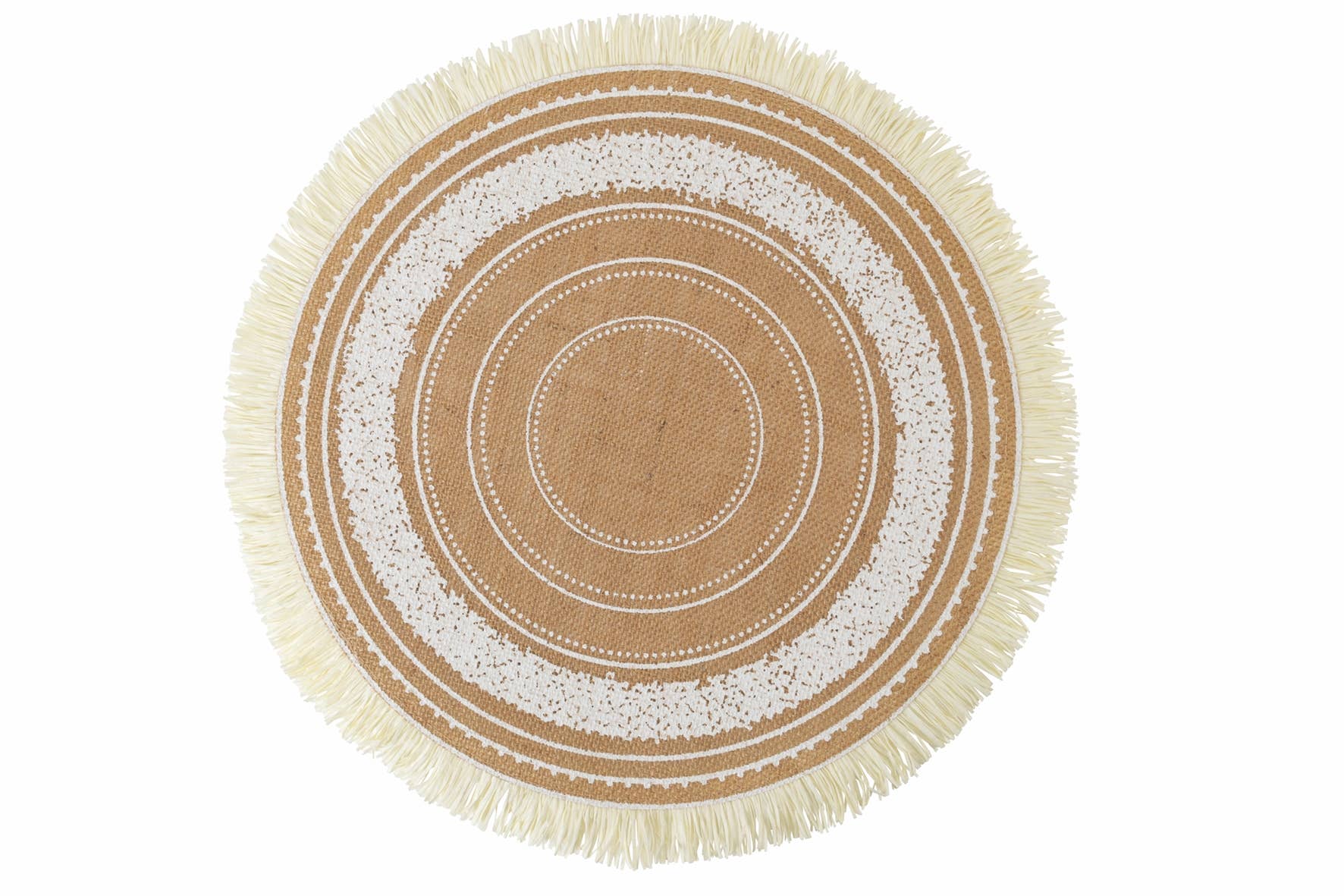 VdE Tivoli 1996 – Engroshandel Dækkeserviet – Hvide runde dækkeservietter i jute, 3 assorterede1