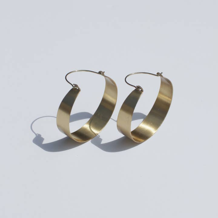 Rover & Kin - Wholesale Hoop Earrings - Brassy Statement Earrings2