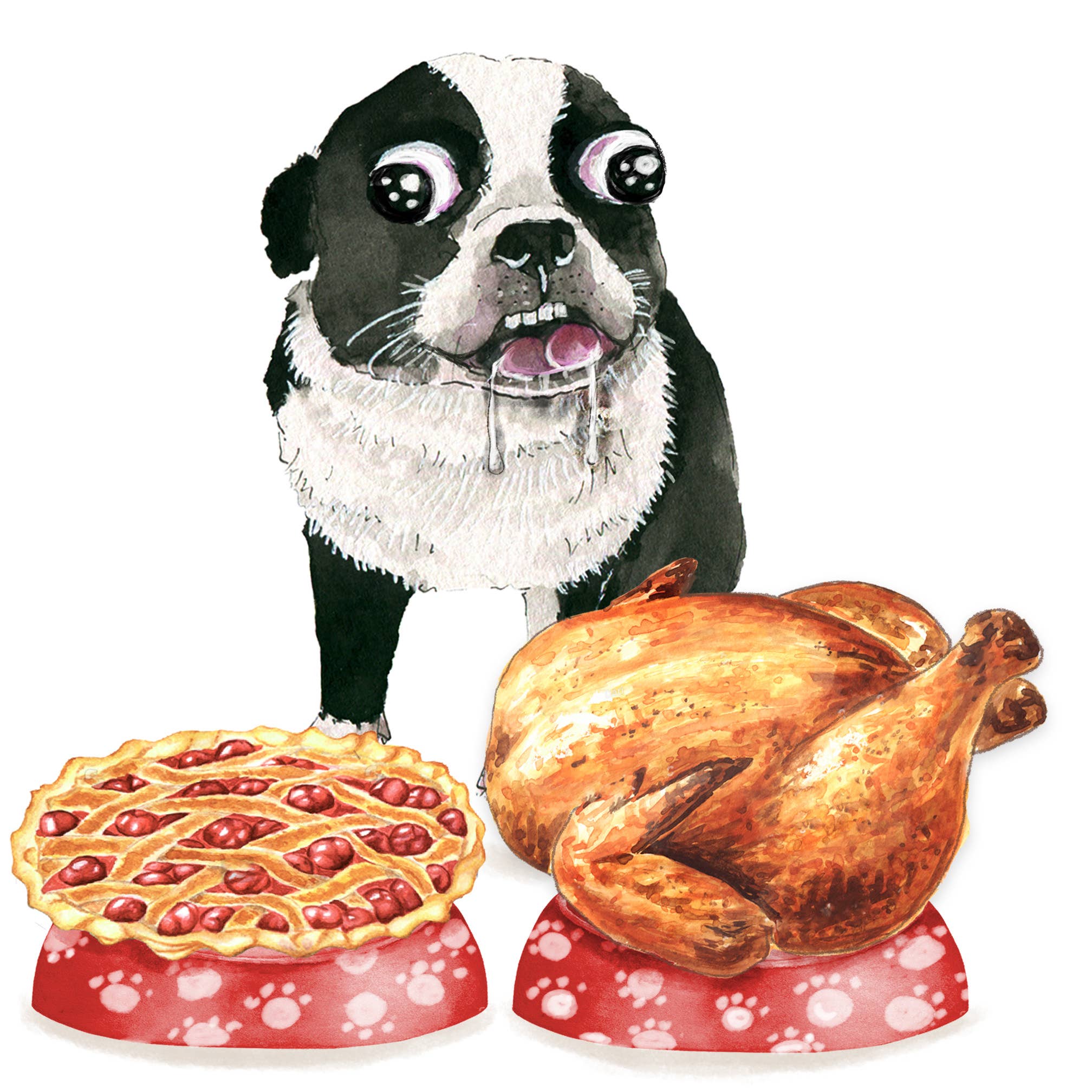 Liyana Studio - Wholesale Thanksgiving Card - Stuffed With Thankfulness - Funny Thanksgiving Card1