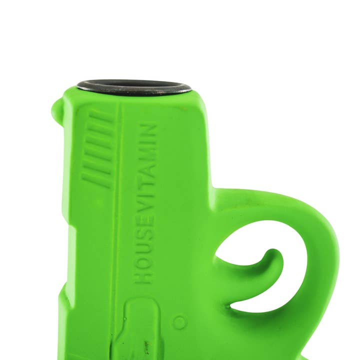 Housevitamin bv - Vendita all'ingrosso Portacandele - Portacandele - Pistola - Ceramica - Verde Neon - 12x5x12cm