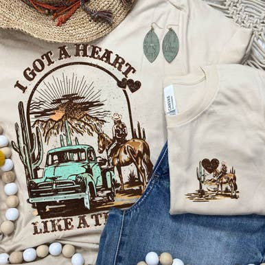 Stampa a Caldo su Tasca/Cappello "Cuore Come un Camion" per la vendita all'ingrosso da parte di Trendy Transfers