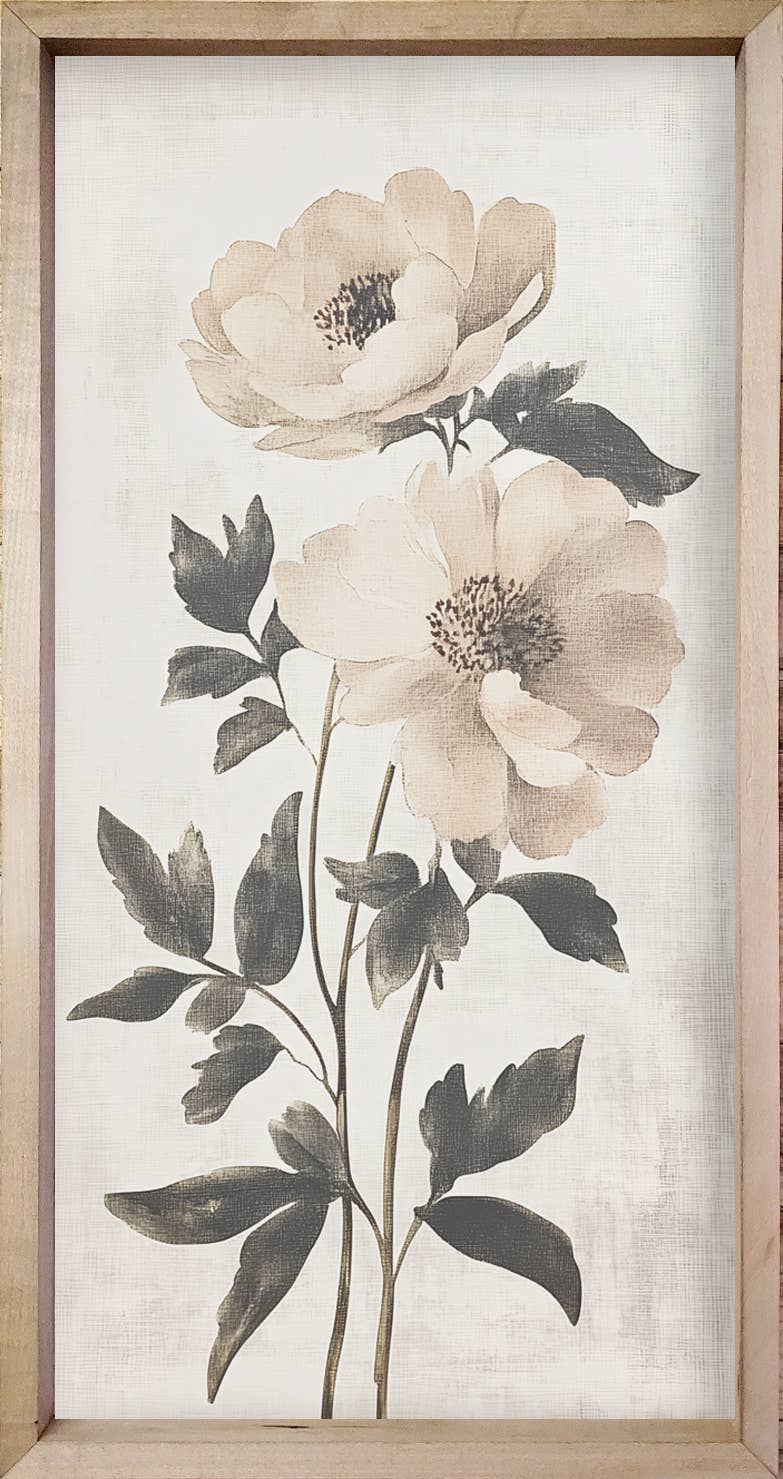 Brayden and Brooks - Wholesale Gallery Wall Set - 35x18 White Vintage Botanicals2