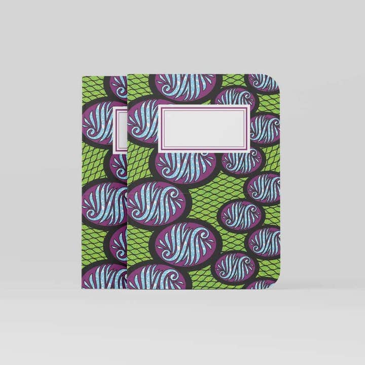 Brown Aspiration - Wholesale Notebook - Ankara Wax #4 - Pocket Notebooks (Set of Two)2