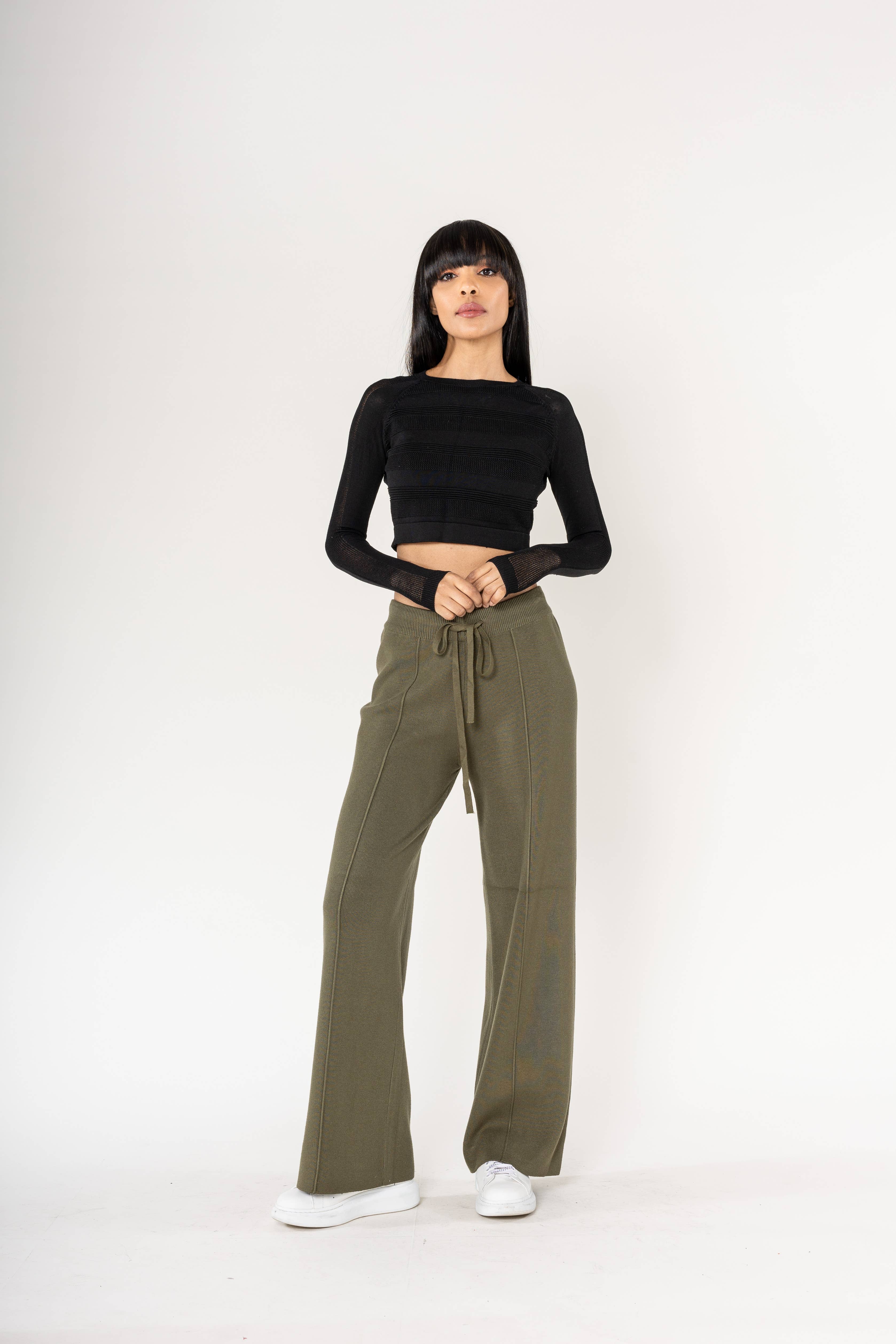 Nina Carter – Engroshandel Bukser - Dame – F025 Flared Cocooning Comfort-strikbukser21