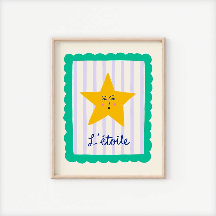 Three Strands Design - Wholesale Art Print - Kids & Baby - L’Étoile Star Kids Wall Art Print1