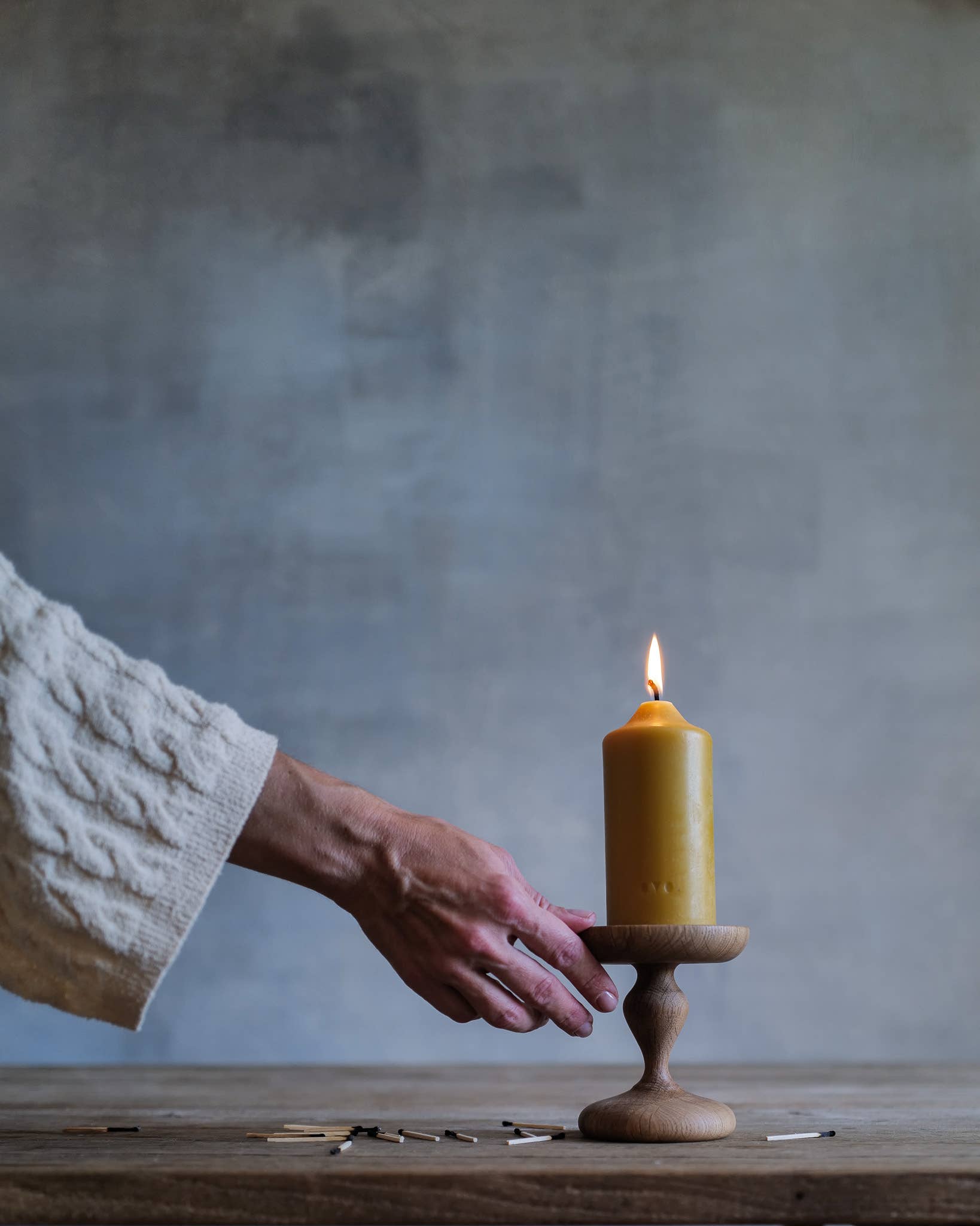 OVO Things - Venta al por mayor Candelabros - Soporte para vela mini de roble aceitado6