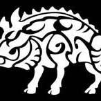 Boar Tribal Decal for wholesale by nalu blue