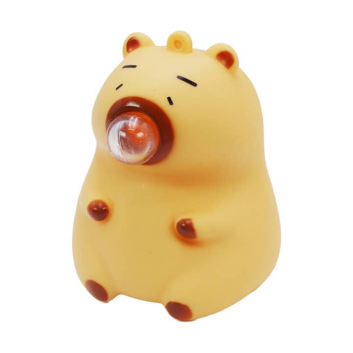 Cap Zone – wholesale Mjuk leksak - Barn och baby – Dreglande Sömnig Kapibara Mjuk PVC Squishy Leksak - 12 st