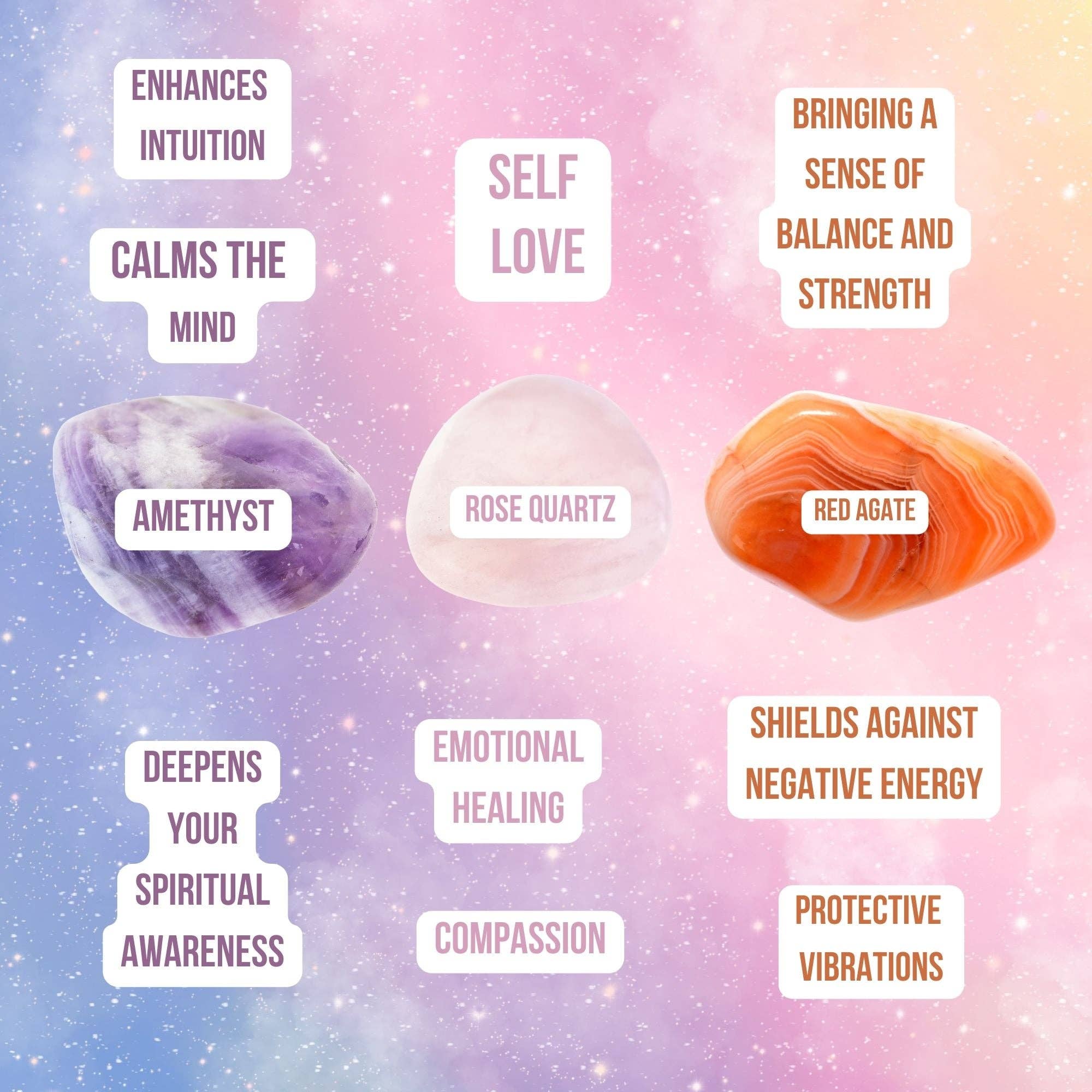 LilAryenne | Jewelry & Suncatchers (Import Fees Covered) - Wholesale Suncatcher - Moon Crystal Suncatcher - Rose Quartz, Red Agate, Amethyst5