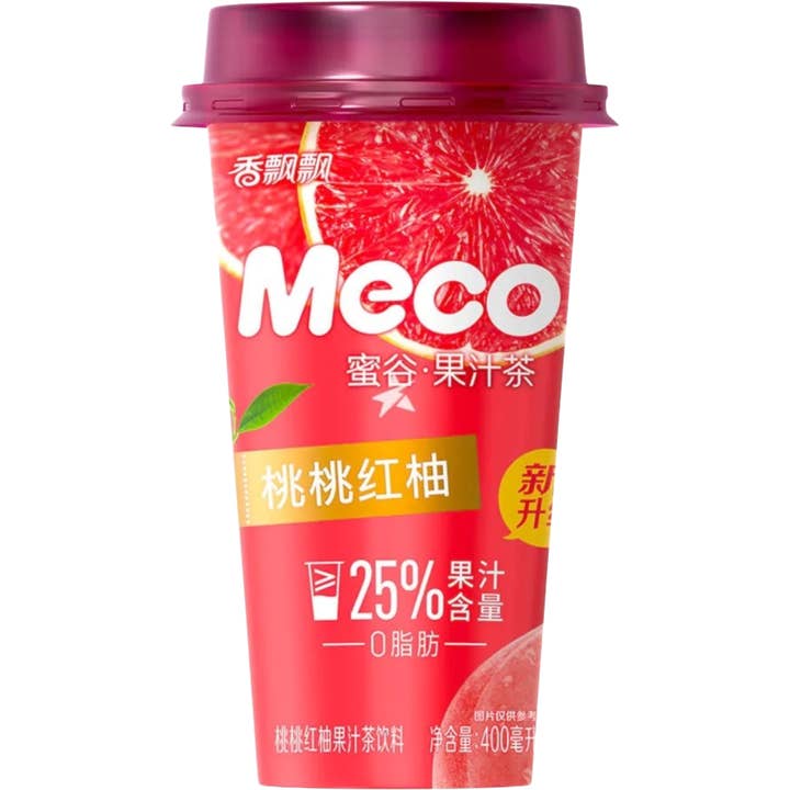 Thé aux fruits Meco Pêche et Pamplemousse pour la vente par Cow Crack Wholesale