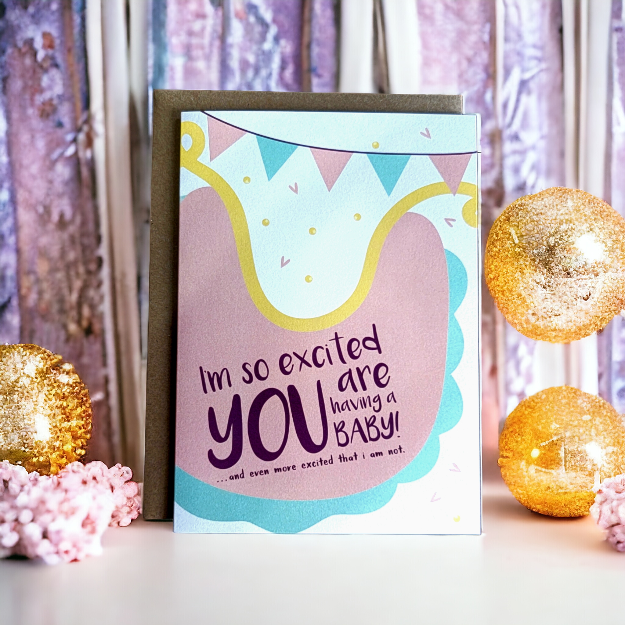 Thanks You're Welcome - Vente Cartes bébé - Je suis tellement content que tu aies un bébé et encore plus content que ce ne soit pas moi - Carte de vœux 5x72