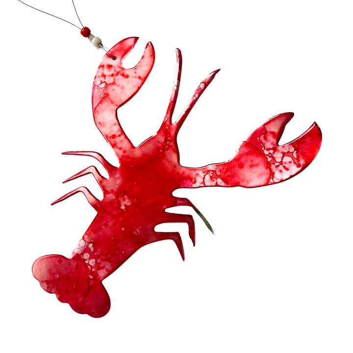 Seatree Studio - Wholesale Ornament - Lobster Ornament - Aluminum Can Ornament - Upcycled Ornament0