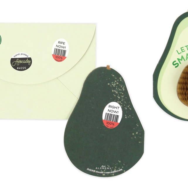 UWP Luxe - Wholesale Everyday Greeting Card - Avocado Pop-Up Everyday Greeting Card