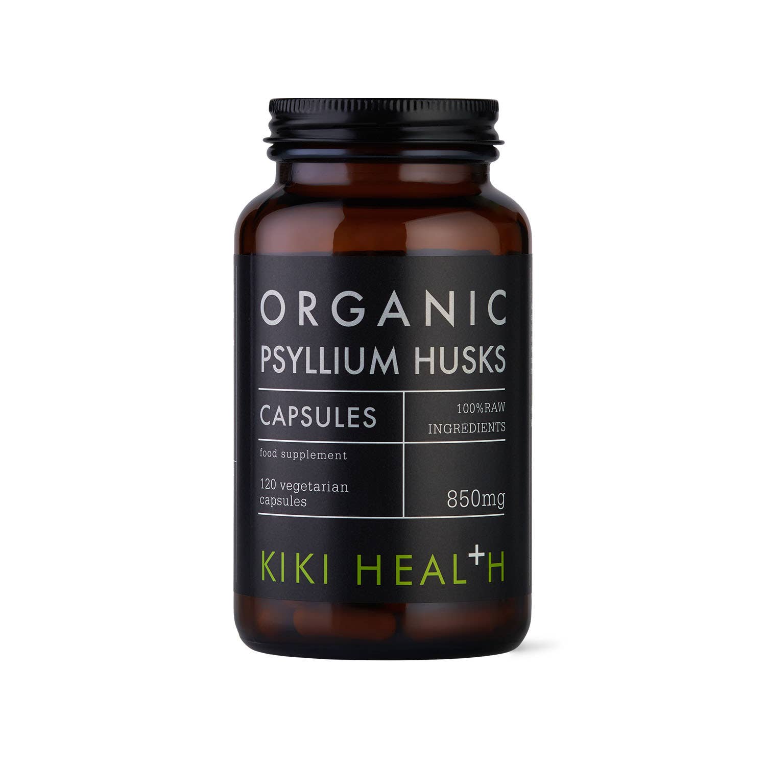 KIKI Heath – wholesale Oral supplement/vitamin – Organic Psyllium Husks - 120 Vegicaps0