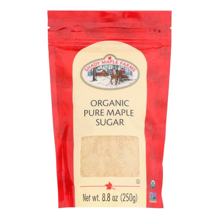 Shady Maple Farms Organic Maple Sugar, 8.8 oz, Case of 8 for wholesale by Everyday Supply Co