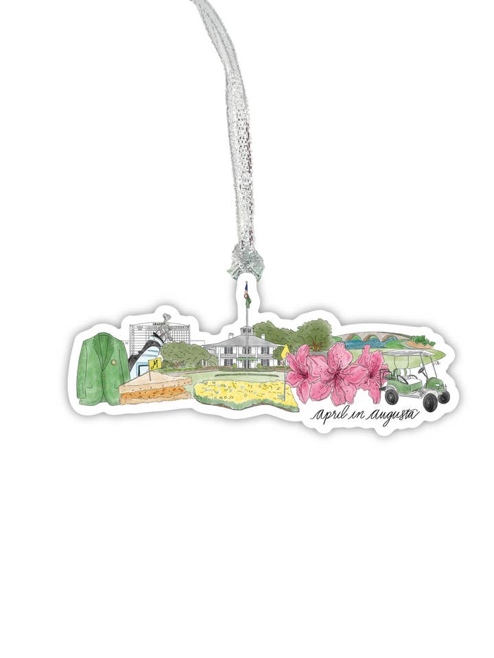 Augusta Skyline Acrylic Ornament – Golf Tournament Inspired for wholesale by Thirteenwinks