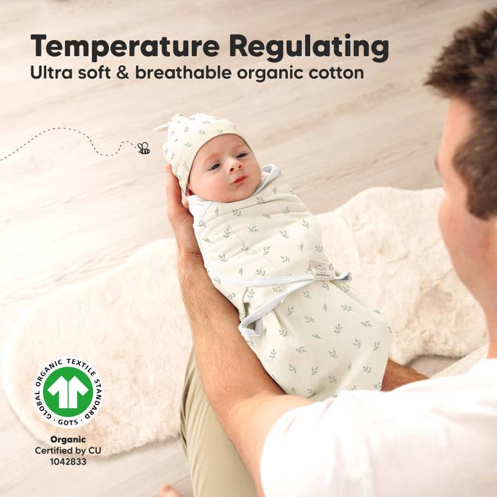 Fleur 3-Pack Soothe Baby Swaddles 0-3 Months with Knot Hat for wholesale on Faire3