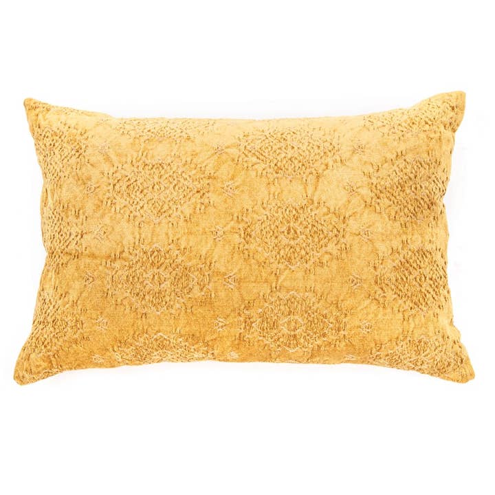 Coussin décoratif Toro Mustard Oblong pour la vente par Brunelli