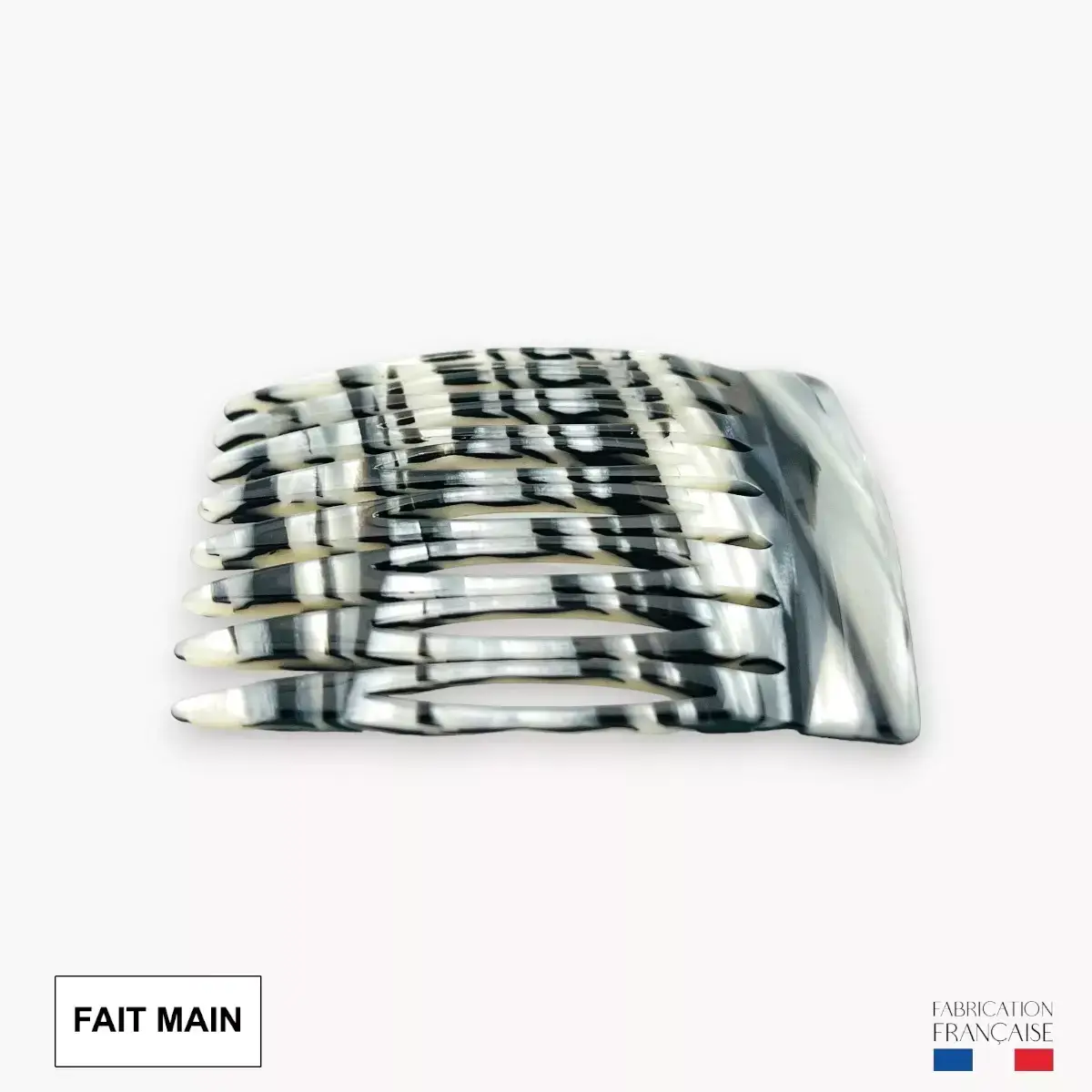 Pique et Pince - Vente Ensemble d'accessoires pour cheveux – femme - Peigne à cheveux 8 dents - Tigre2