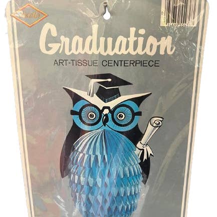 Vintage Graduation Art-Tissue Centerpiece for wholesale by Caufield's Novelty