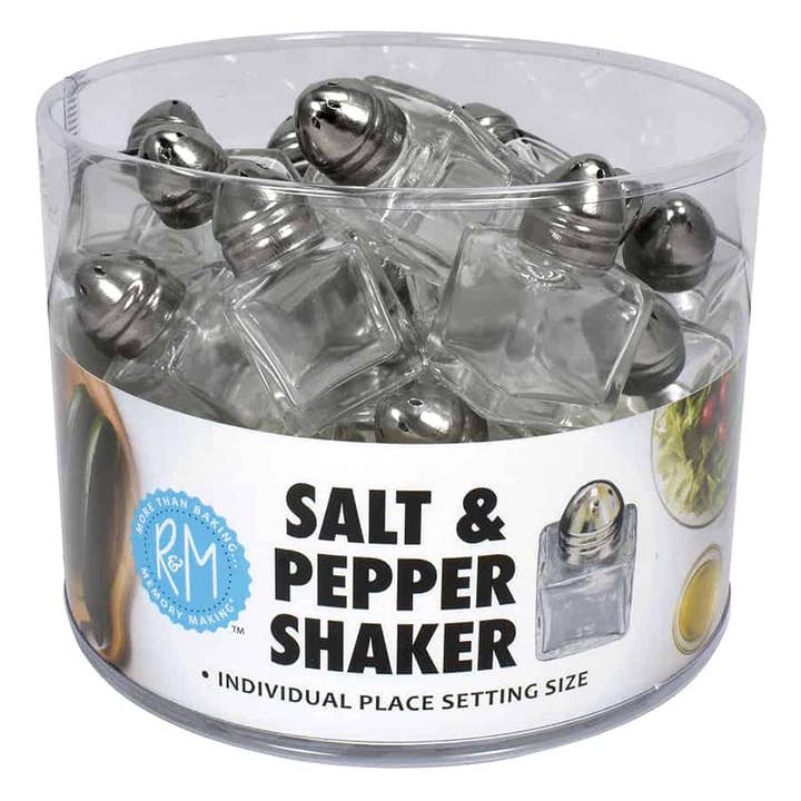 Mini Salt & Pepper Shakers Bucket /36 for wholesale by R&M International