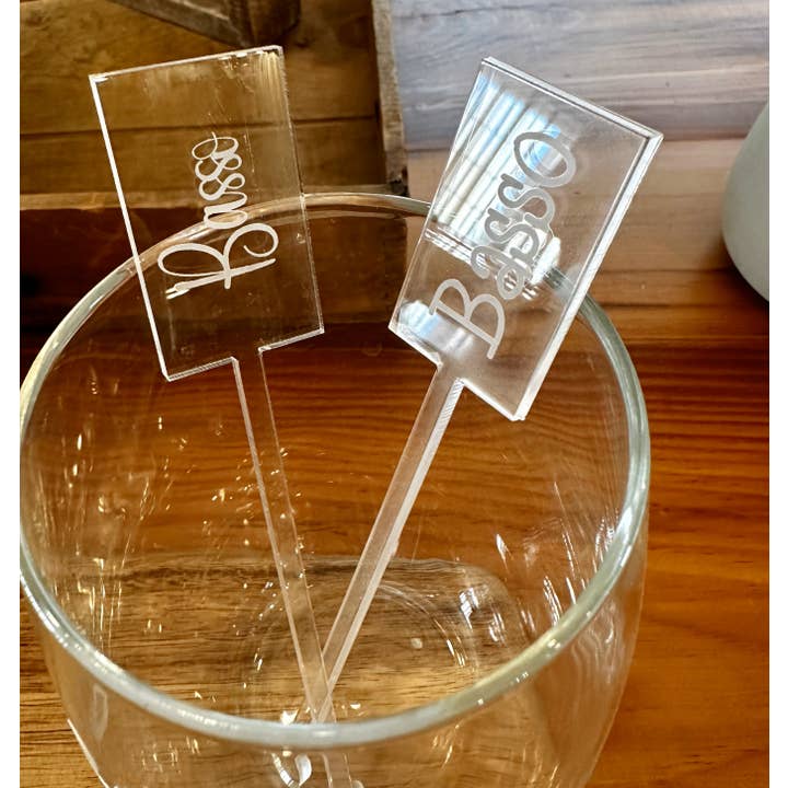 B4homemade, LLC - Wholesale Drink Stirrer - Swizzle Sticks - Custom Initial or Name5