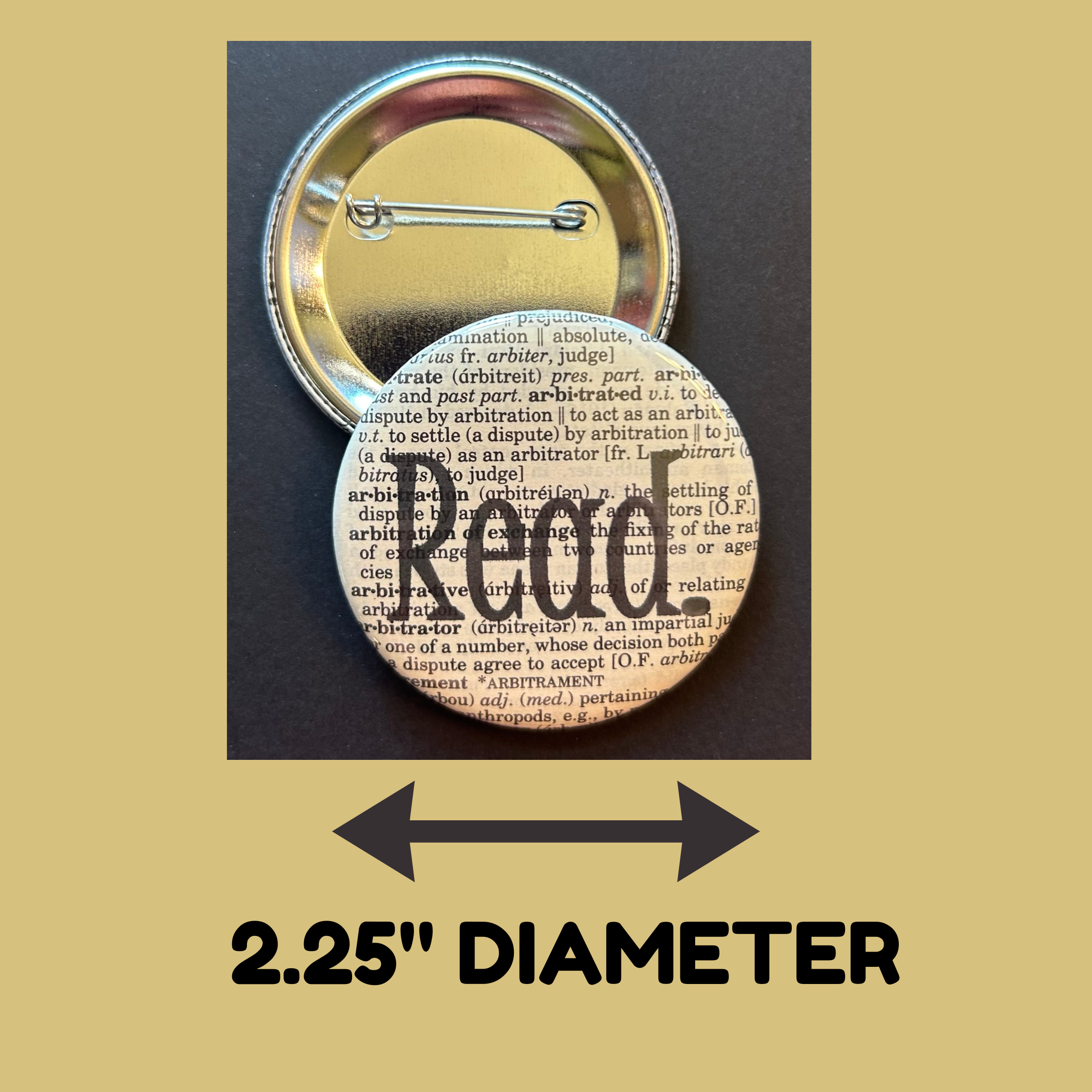 Bookish Birds - Wholesale Lapel Pin/Button - Ally not an asshole | Pin | 2.25" | LGBTQ 1