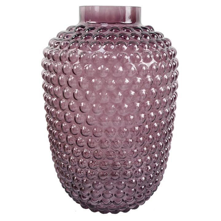 Leaf Design UK LTD – Engroshandel Vase – Glas Vase Mulberry Lilla Boble Glas Vase 30cm