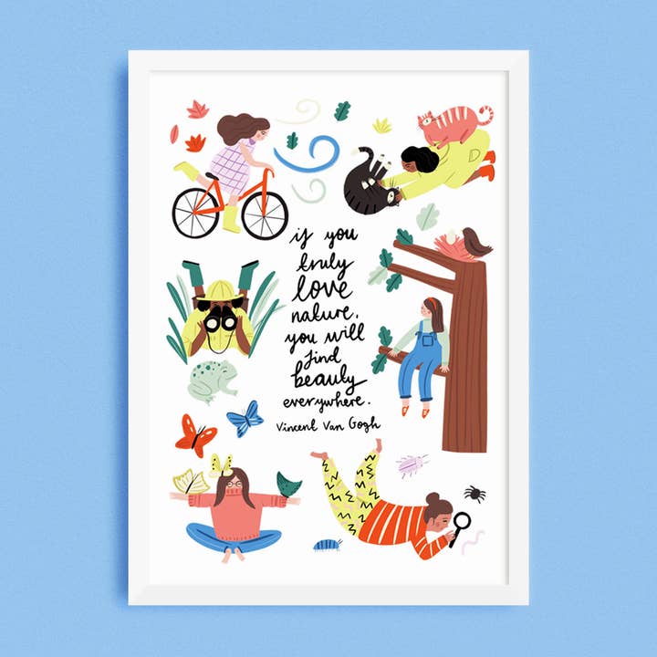 Love Nature Print for wholesale by Lauren Radley