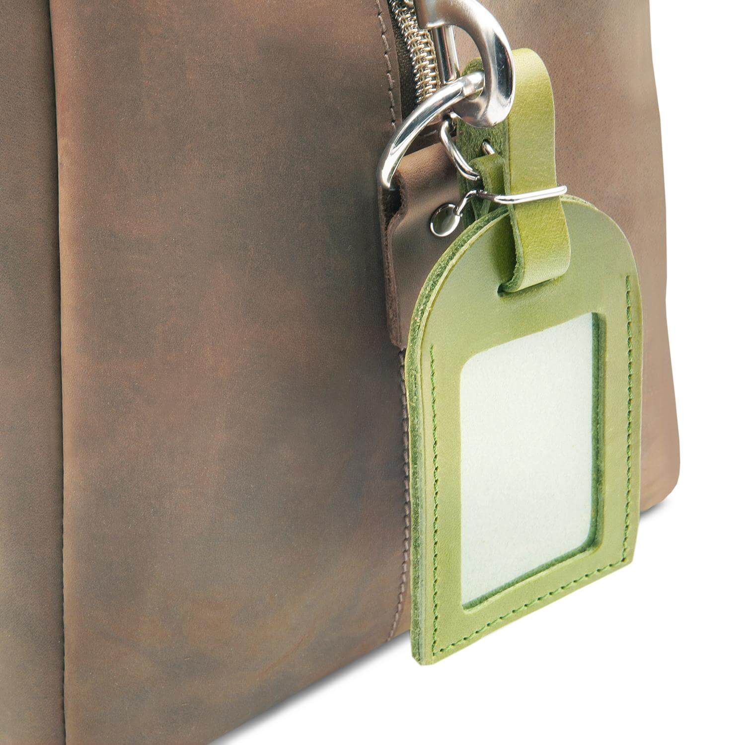 Thielemann Leather Manufacturer – Etiqueta de bagagem por atacado – Etiqueta de bagagem com janela de visualização5