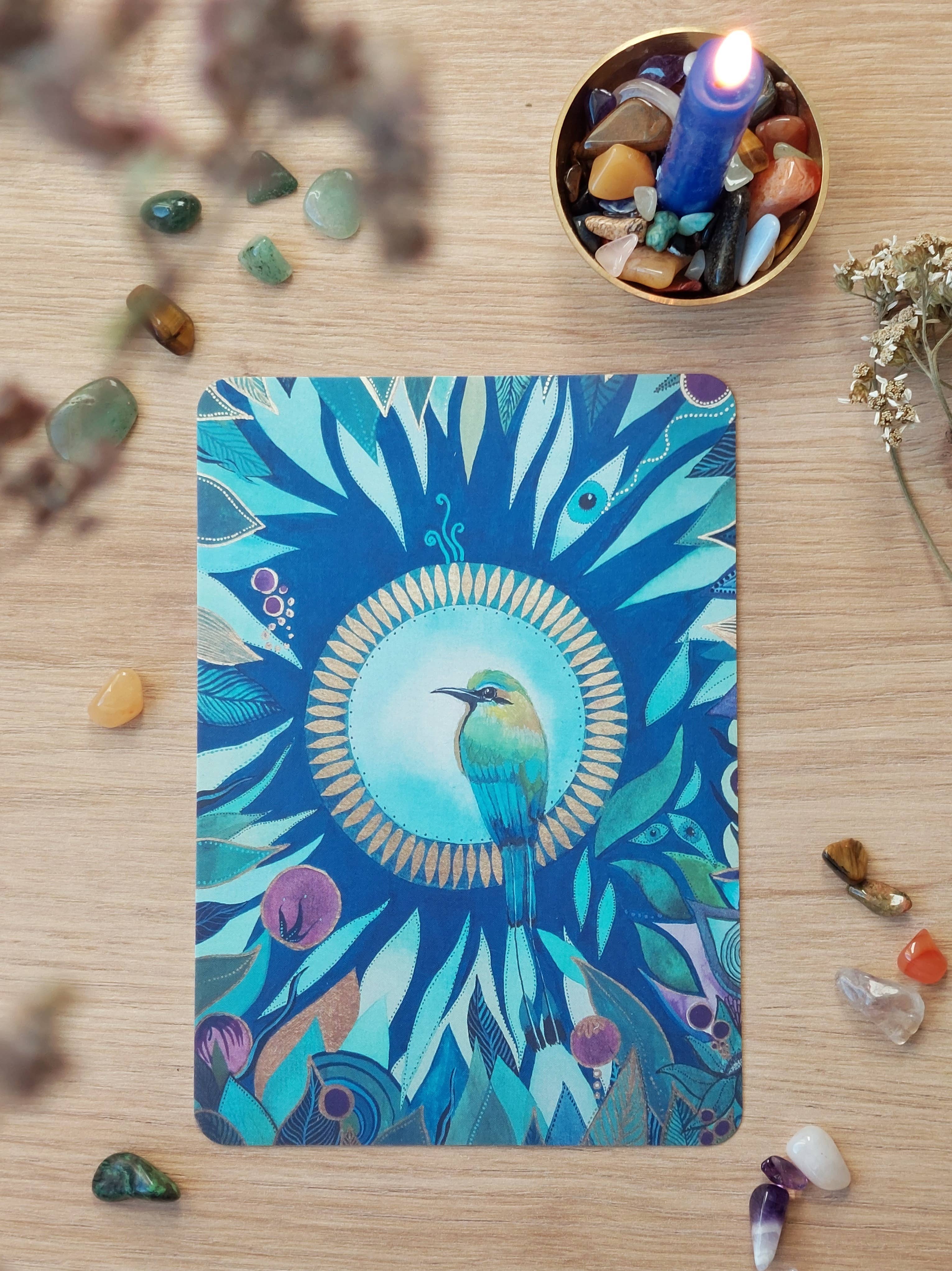 sieben lichter – wholesale Postcard – Art postcard "The Ancestral Bird"0