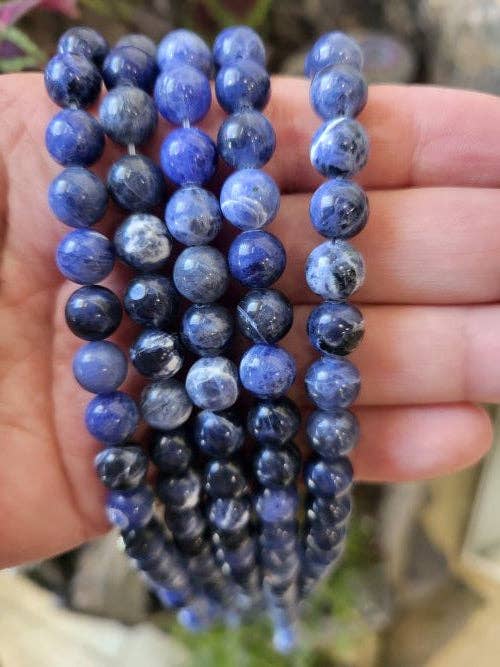 Crystals and Sun Signs - Wholesale Beads - Sodalite Beads 6mm & 8mm Round Strands1