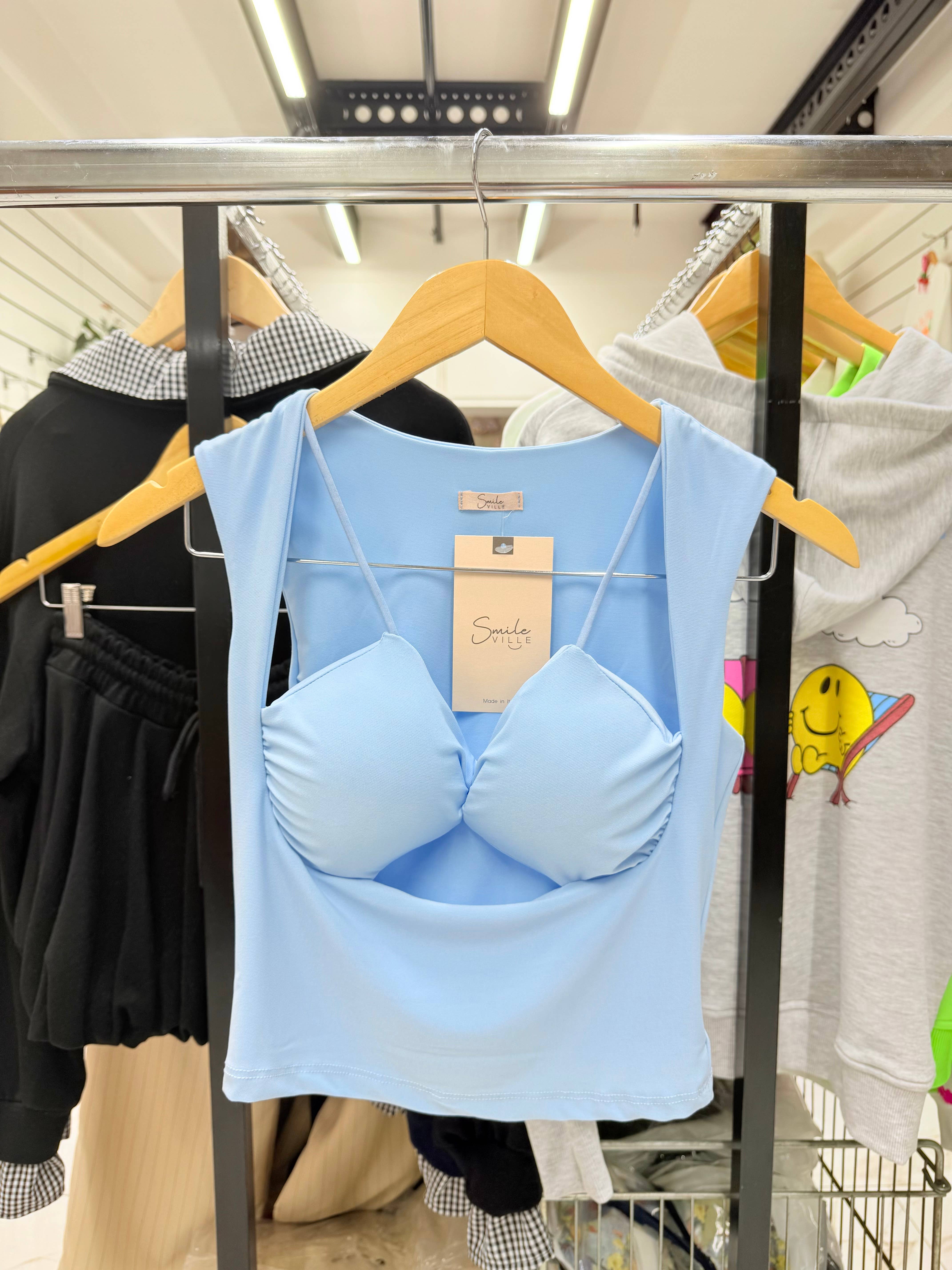 Chilli Girl Collection - Wholesale Tank Top - Women's - Stretchy padded cups top with cut out works 1