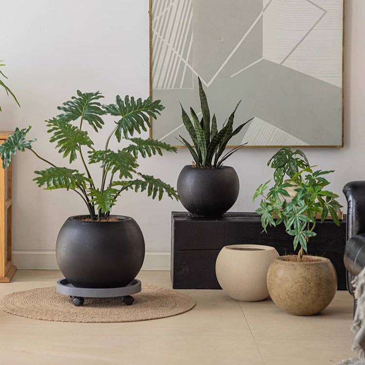 Rustic Reach - Vente Pot - Pot rond en argile et magnésium0