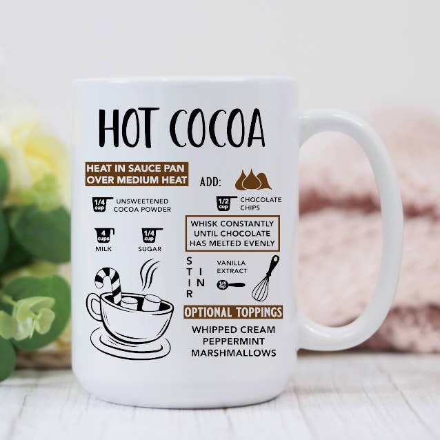 Hot Cocoa Recipe 15oz Coffee Mug and other Purchase Wholesale homemade hot cocoa recipe. Free Returns & Net 60 Terms on Faire trending on Faire.
