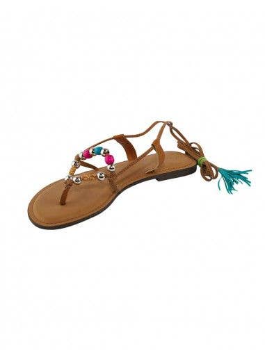 Kimago Look - Venta al por mayor Sandalias - Mujer - Sandalia hippie griega con bolas