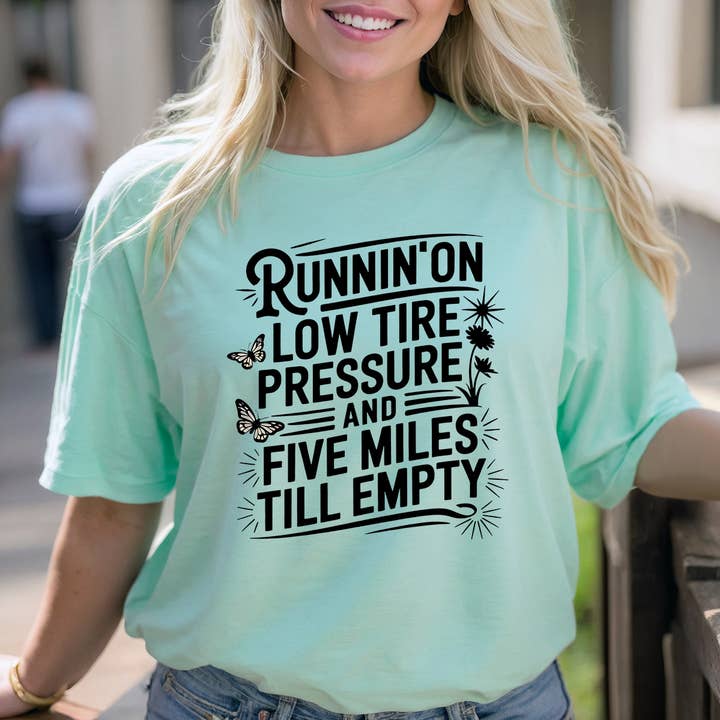 Runnin' On Low Tire Pressure Shirt for wholesale by Himalayan Hymns