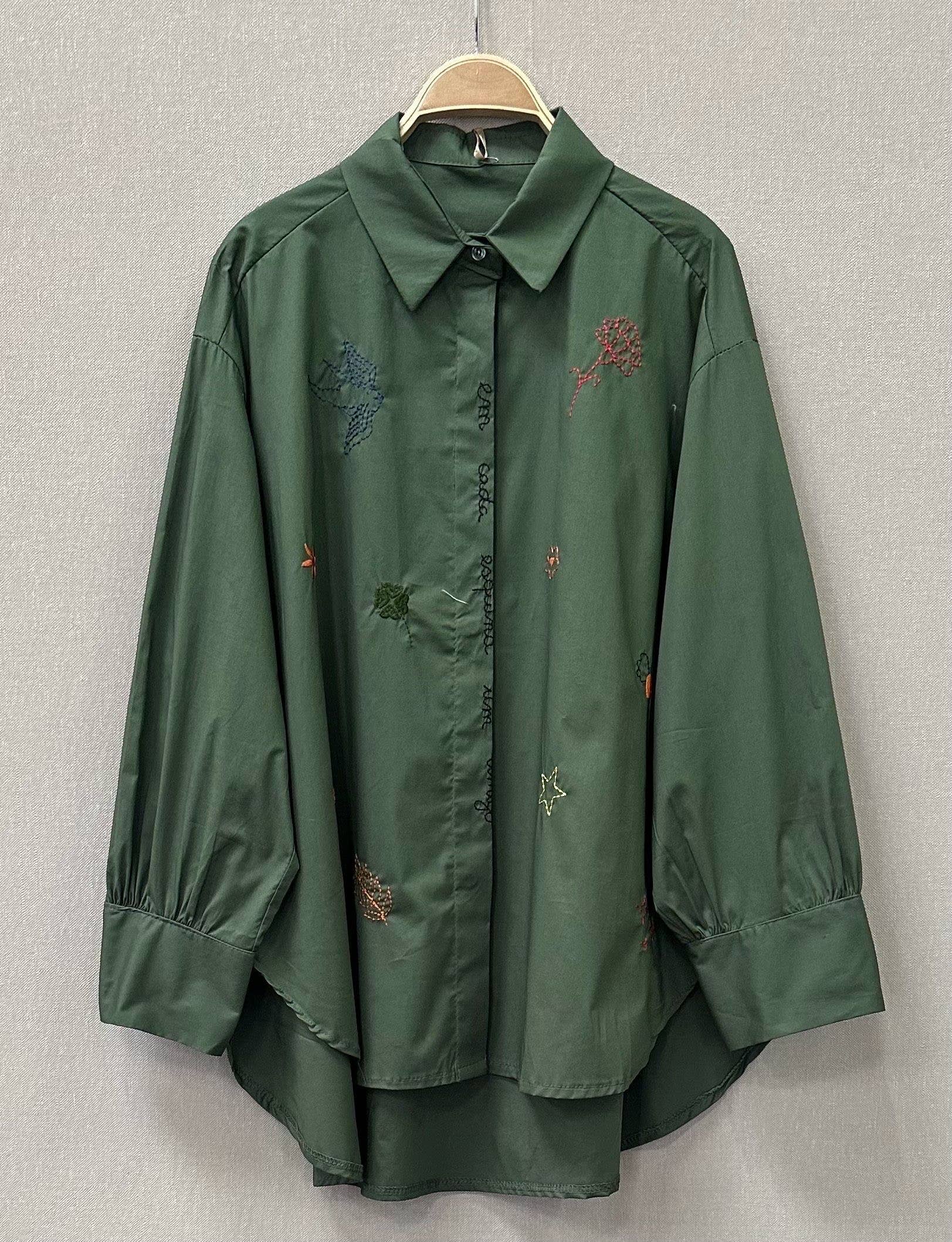 SWEET MAGIC MODA Y COMPLEMENTOS - Wholesale Button Down Shirt - Women's - LONG SLEEVE COTTON SHIRT4