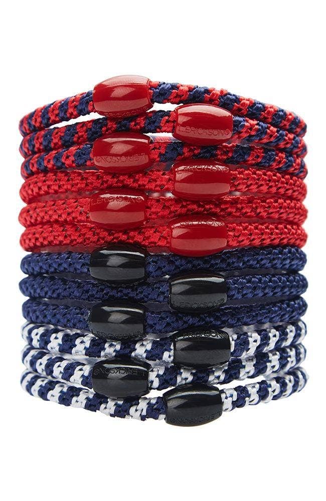 France Luxe/L. Erickson - Vente Élastique à cheveux - Poney Narrow Grab & Go - Paquet de 1211