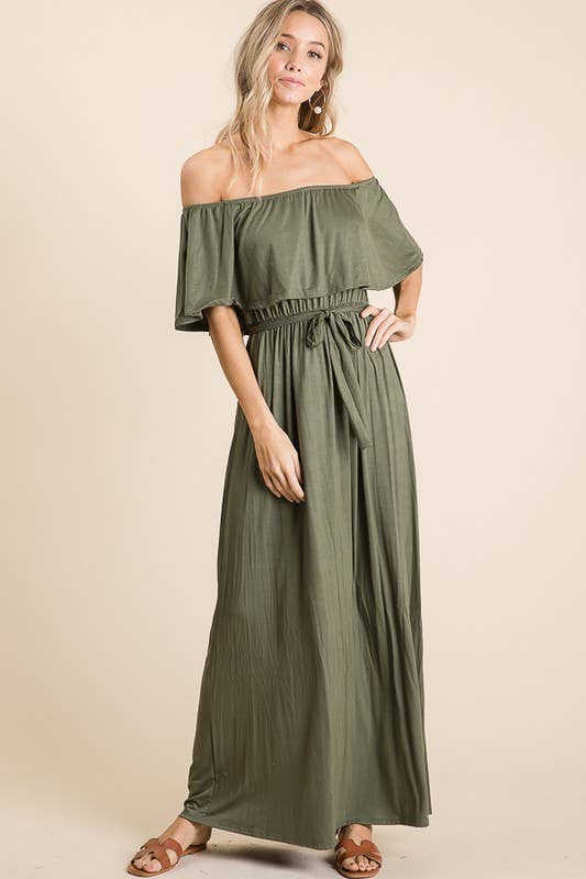 lovely melody - Wholesale Dress - Women's - LMD5025-Rayon Jersey Off the Shoulder Maxi Dress18