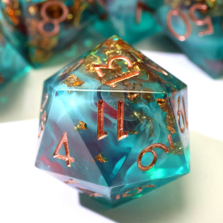 EBONWOOD - Wholesale Dice - Undertow 7-Piece Polyhedral Dice Set2