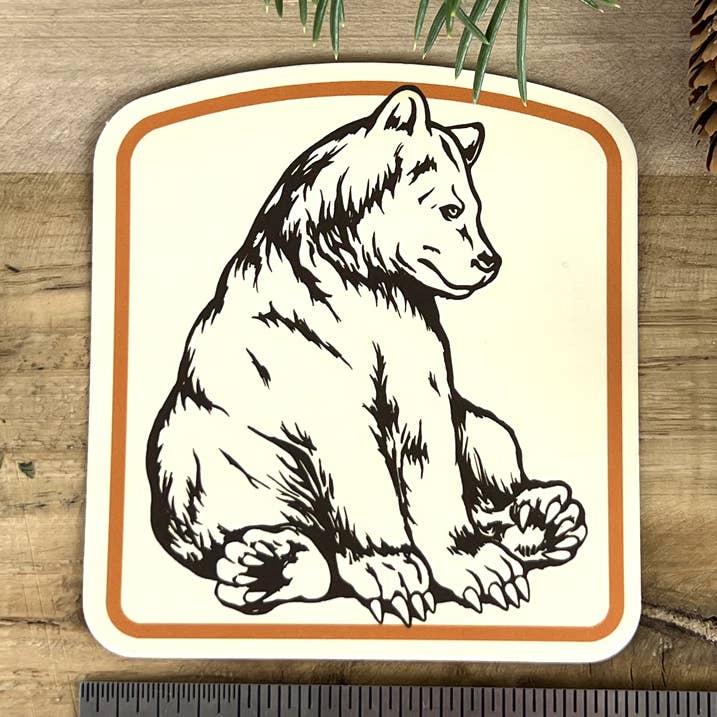 Pegatina de oso | Animal de granja | Calcomanías | Regalos para venta al por mayor de Counter Couture