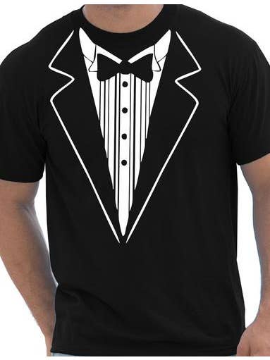 Print4U – wholesale Screen printed t-shirt – Men′s – Tuxedo Fancy Dress T-Shirt